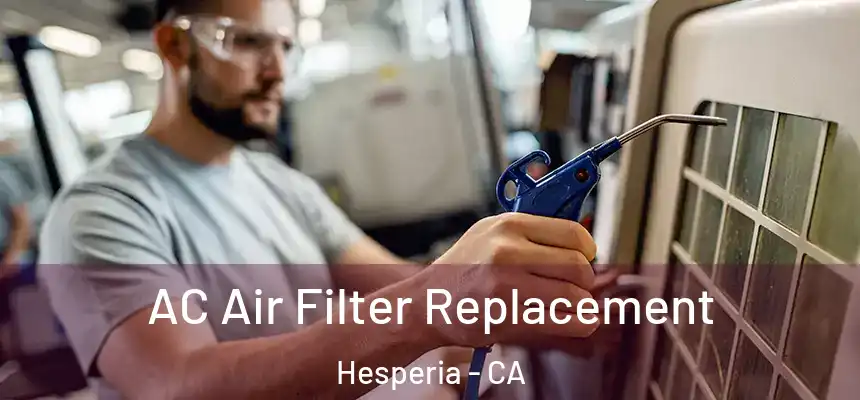 AC Air Filter Replacement Hesperia - CA