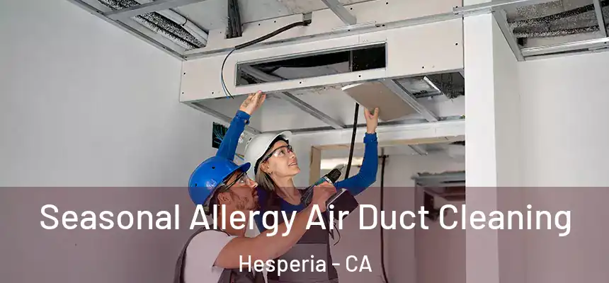 Seasonal Allergy Air Duct Cleaning Hesperia - CA